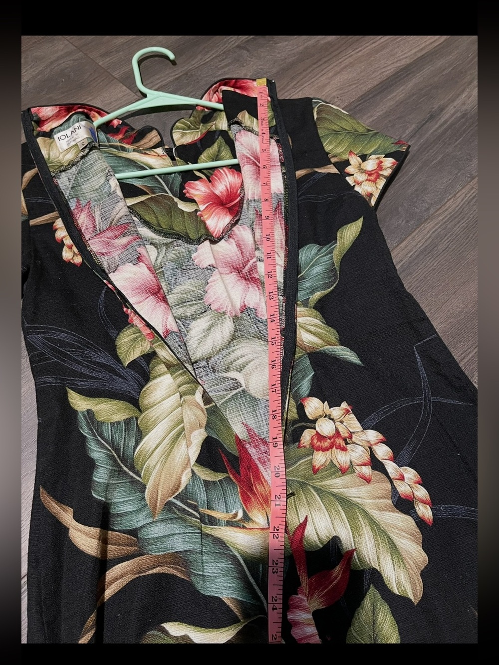 Iolani Brand Hawaiian Tropical Aloha floral Maxi Dress, Size small. - Picture 8 of 10